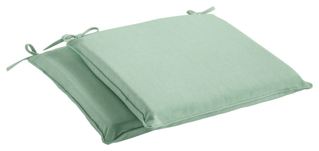 Sunbrella Corrigan Canvas Spa Green, Green Patio Seat Cushions