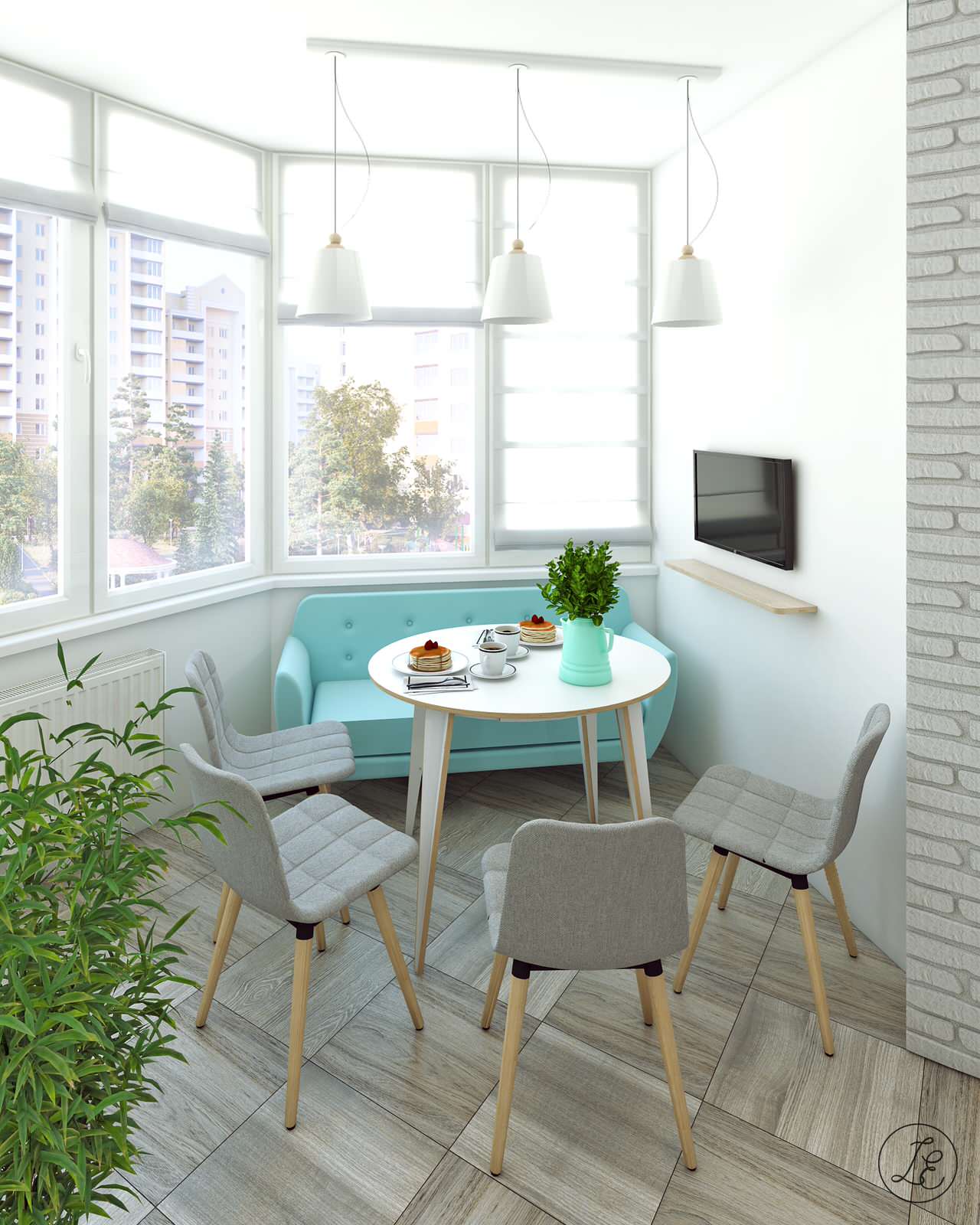 "София" - квартира в скандинавском стиле