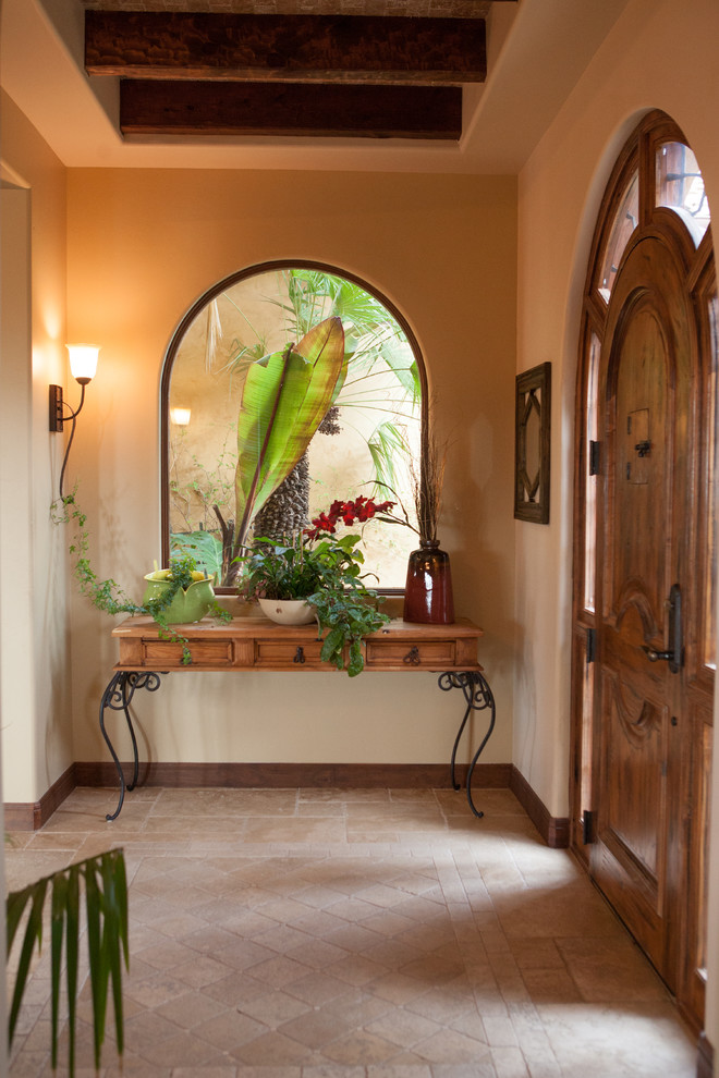 Inspiration for an asian entryway in San Diego.
