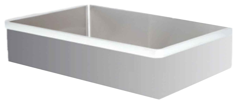 American Imagination 27"W Laundry Sink, Stainless Steel