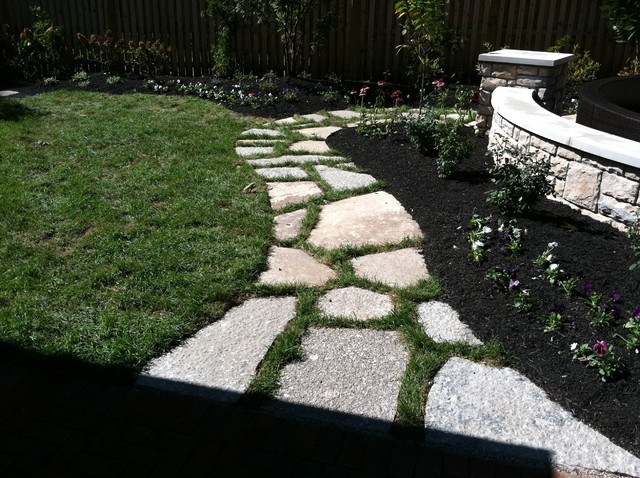 Fond Du Lac Stone Walkway in Upper Arlington, Ohio american-traditional-garden