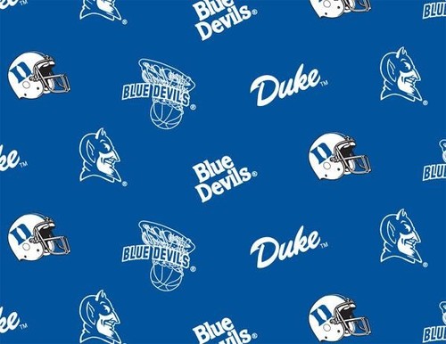 Duke blue devils fabric