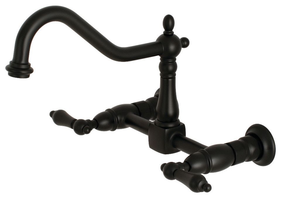 Kingston Brass Heritage Wall Mount Kitchen Faucet