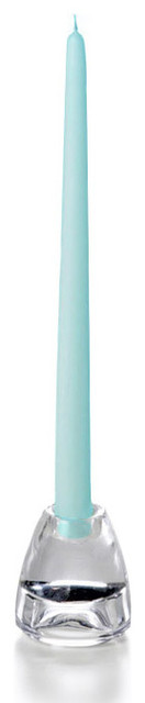 Set of 24 - Yummi 12" Robin Egg Blue Taper Candles