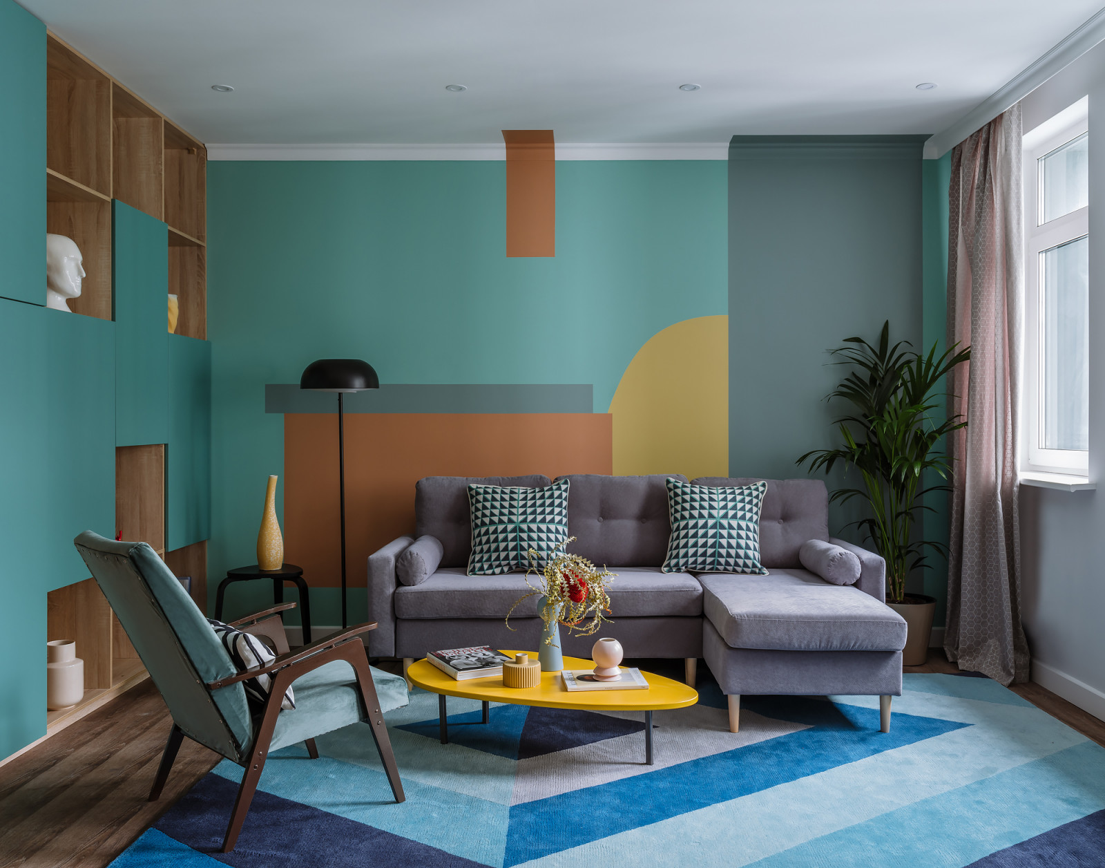 "Немного яркости в скандинавском интерьере"