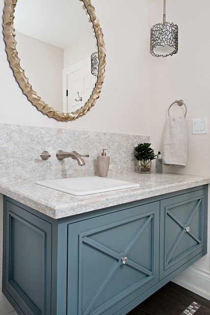 Laurel Ave transitional-powder-room