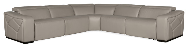 Opal 5 Piece Sectional With 2 Power Recliners and Power Headrest