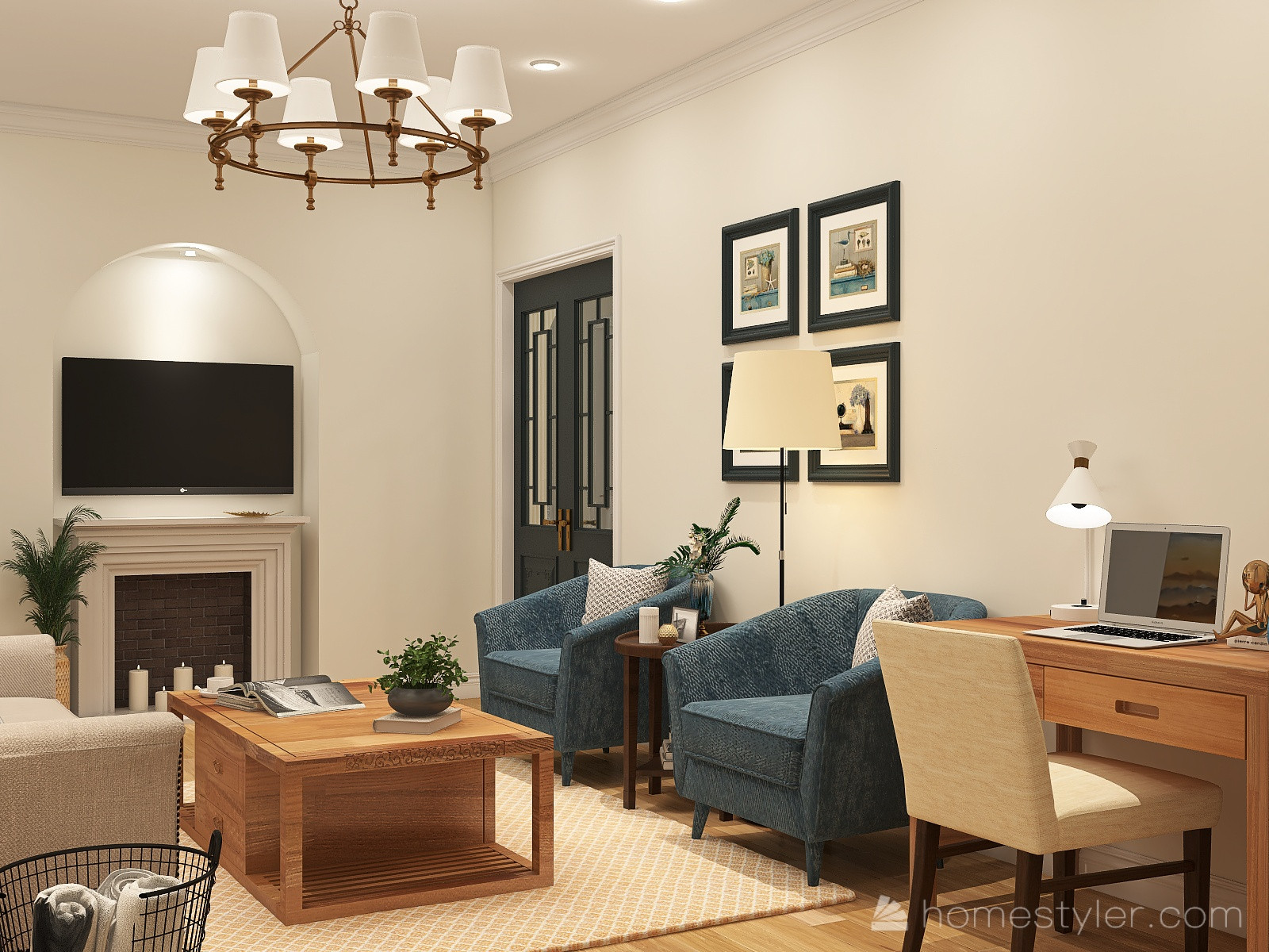 Гостиная в средиземноморском стиле