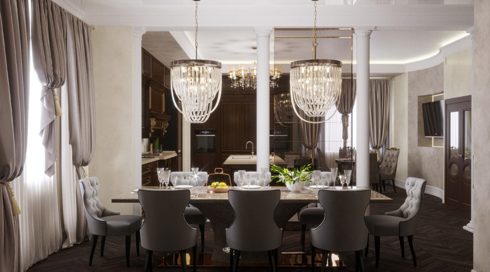 Роскошный интерьер загородного дома