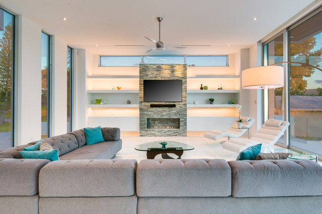 Casa Pocatello contemporary-vardagsrum