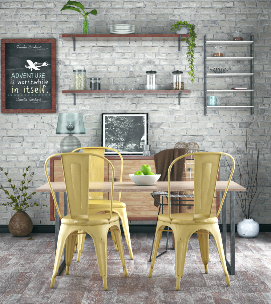 Dining room - rustic dining room idea