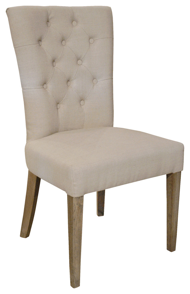 Faubourg French Country Tufted Side Dining Chair