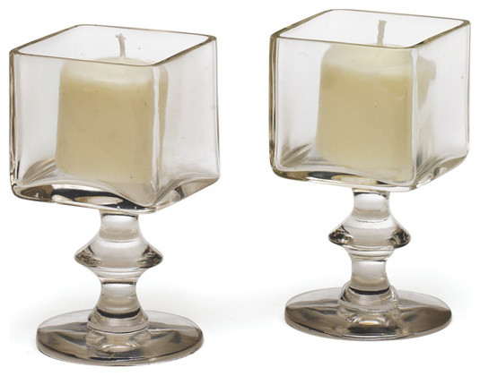 Grand Square Candle Holders-Set of 2