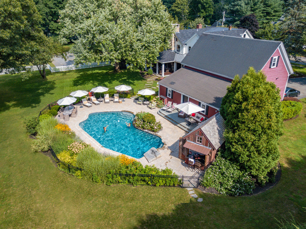 Lynnfield Farmhouse Pool Boston by Cummings Architecture + Interiors