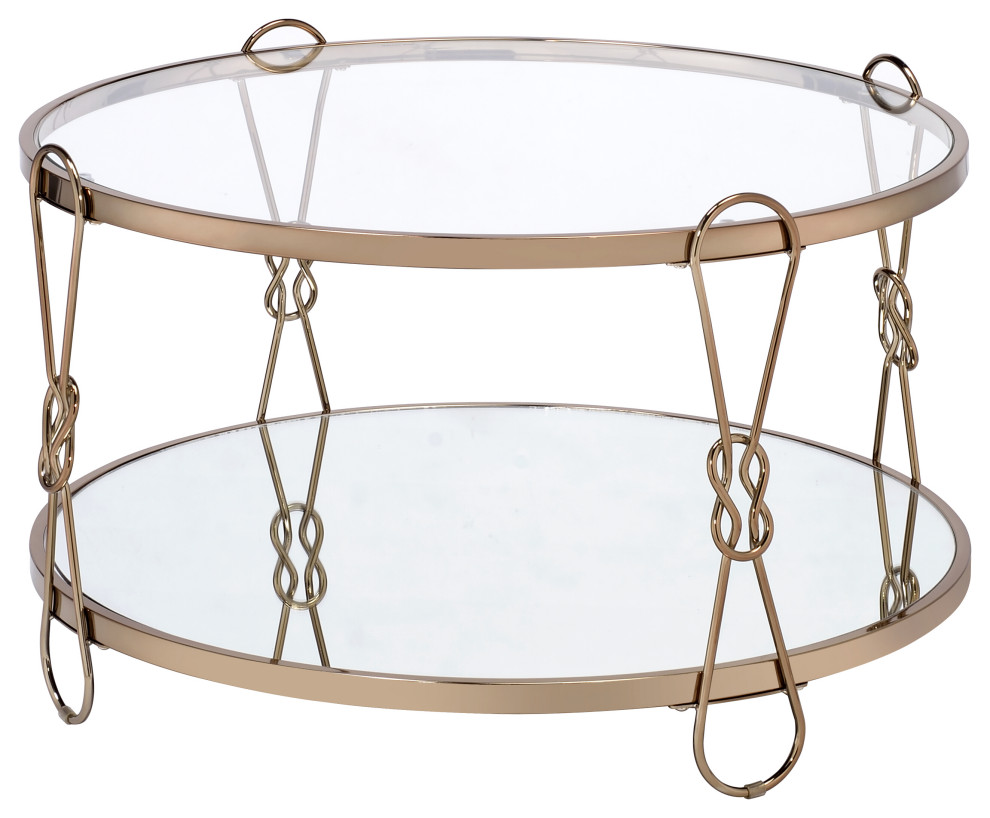 ACME Zekera Coffee Table, Champagne and Glass