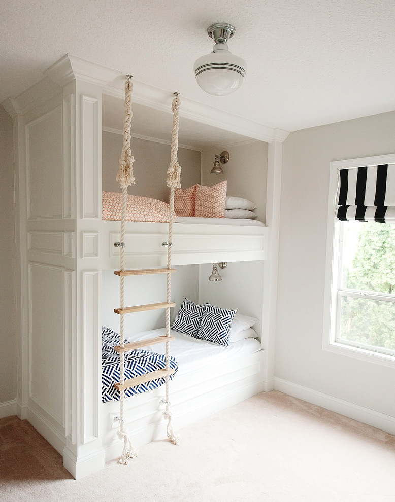 Boy/Girl Built in Bunk Room - Mikael Monson Photography