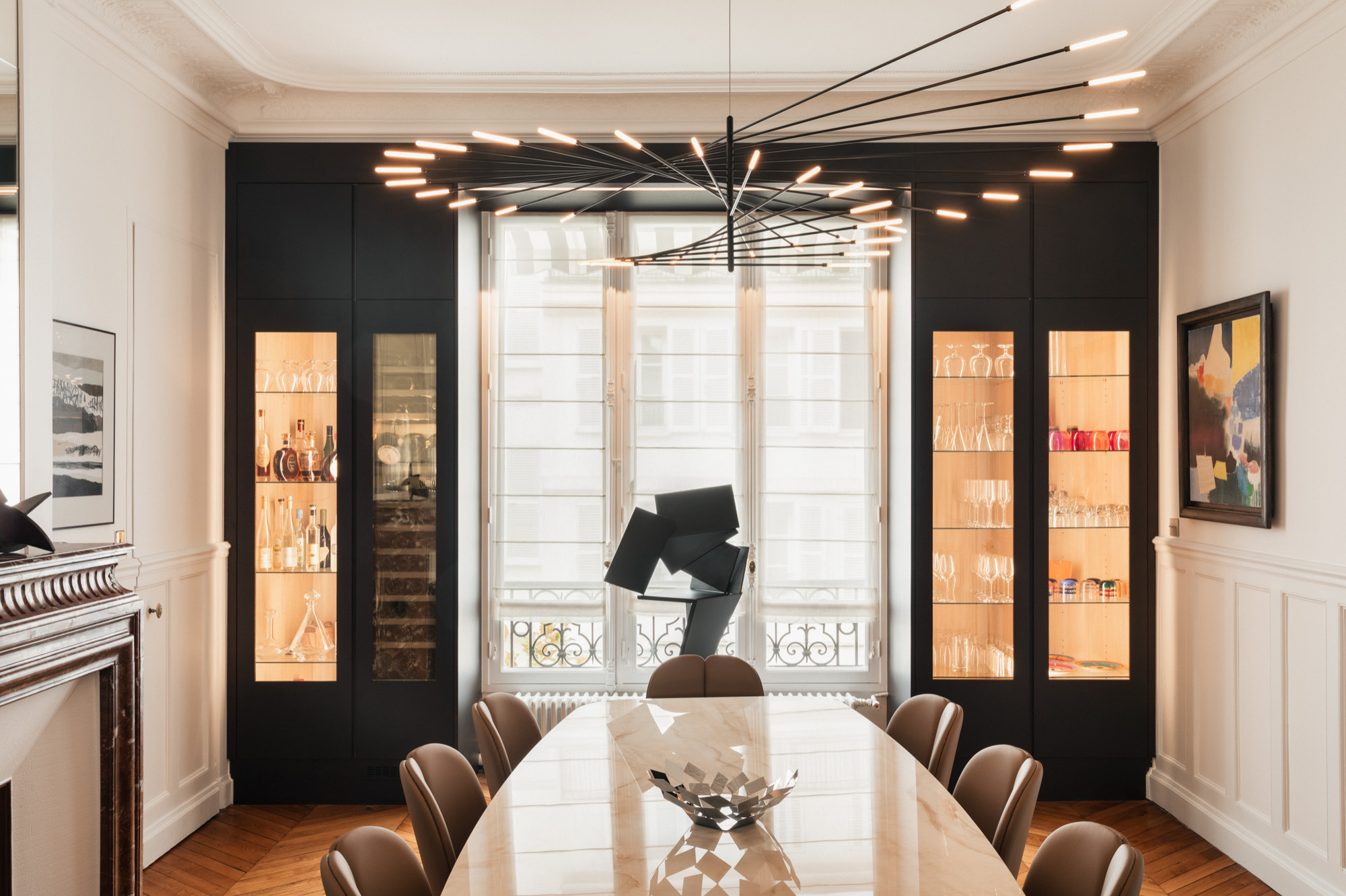 Création d'une vitrine et  d'une cave à vin