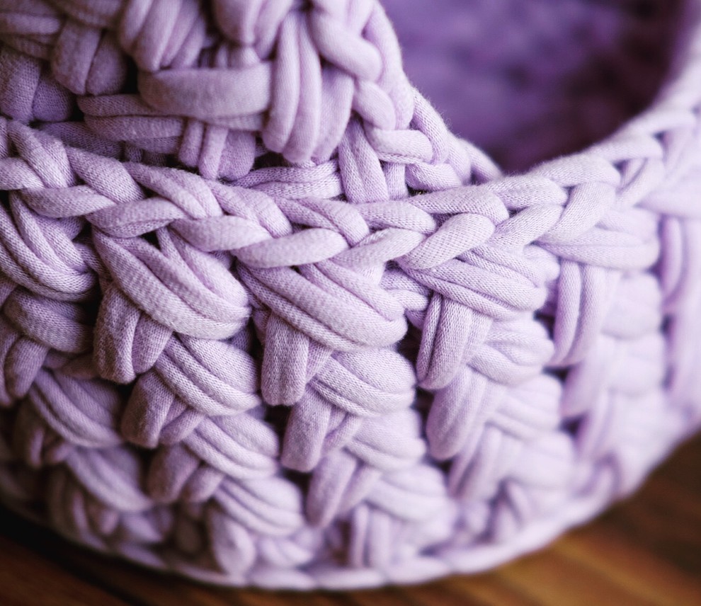 Вязаные корзинки