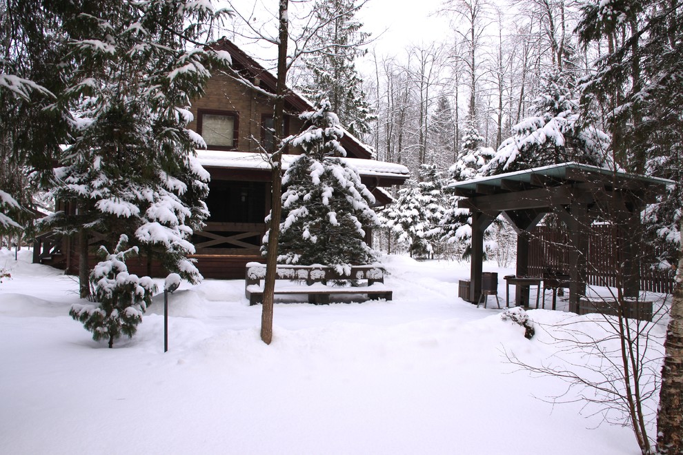 Дом из клееного бруса "Мезонин"