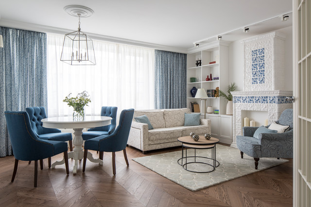 "Белые ночи" transitional-dining-room