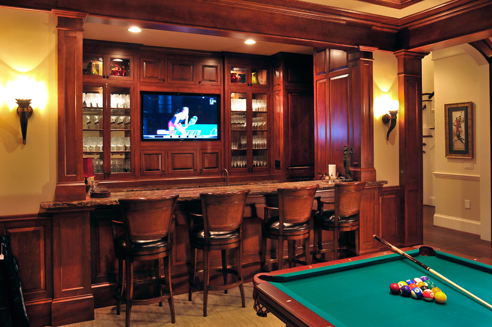 This is an example of a traditional home theatre in Cincinnati.