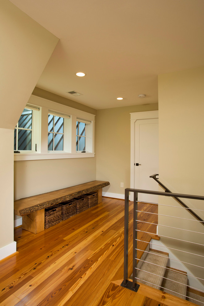 Inspiration for a rustic hallway remodel in DC Metro