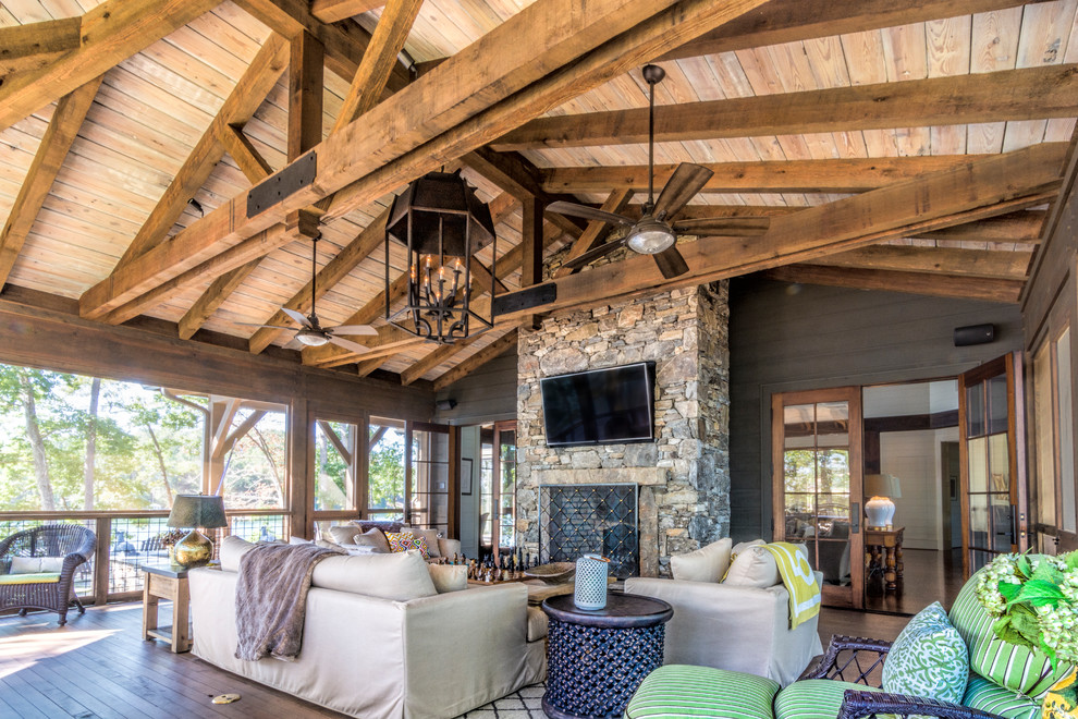 Lake Keowee Retreat - Rustic - Deck - Other - by R.A.Hoffman Architects ...