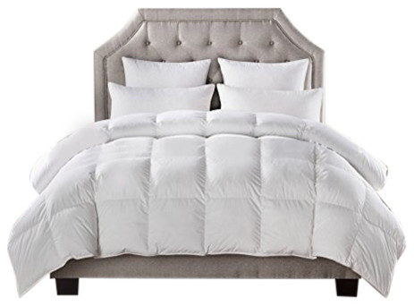 Luxurious White Down Alternative Comforter 750FP, 50 Oz - Contemporary