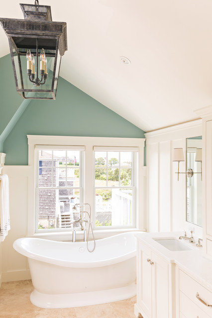 Cape Cod Coastal transitional-bathroom