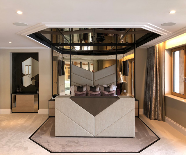 Contemporary British Timberframe Home contemporary-bedroom