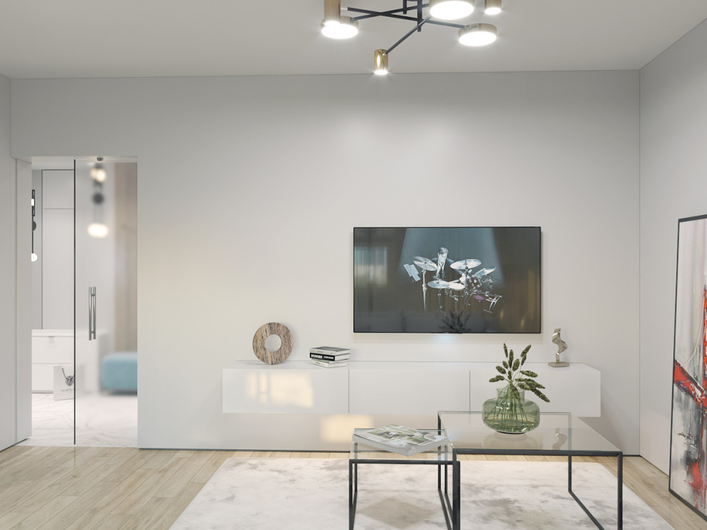 Тонкий минимализм, гостиная