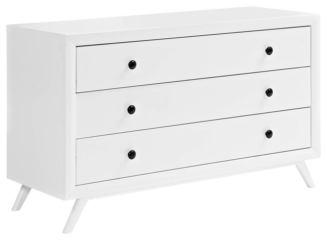 Modern Contemporary Urban Design Bedroom Dresser Cabinet White