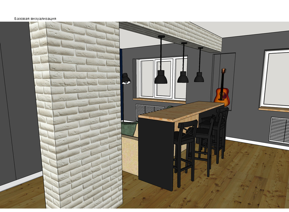 Скандинавский интерьер для молодой семейной пары