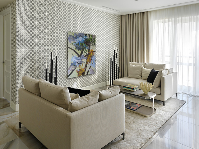 Contemporary transitional-living-room