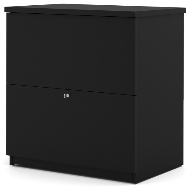 Modern Black Locking Lateral File, Modern Contemporary File Cabinets