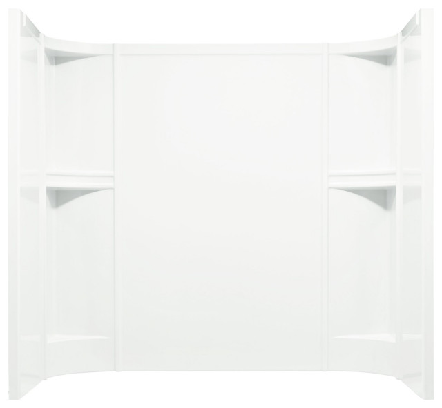 Sterling 71244106 Accord 55" x 60" x 30" Vikrell Shower Wall Set - White