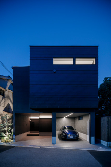 海老江の家 contemporain-facade