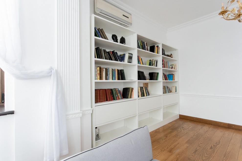 Стеллаж raumplus белый платиновый