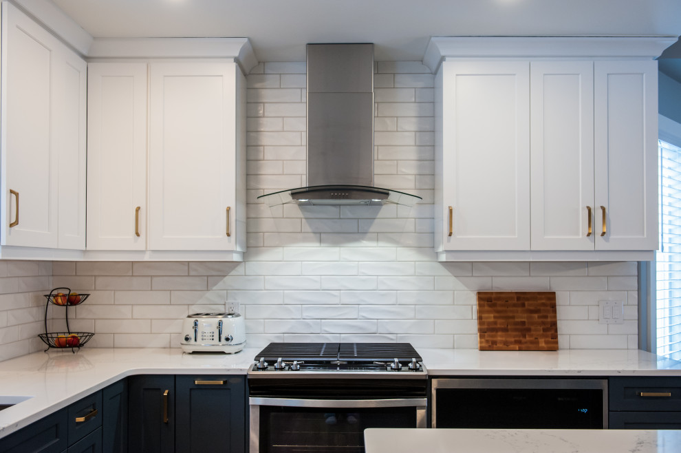 Kitchen - transitional kitchen idea in Edmonton