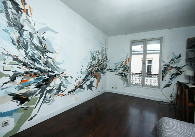 Fresque murale dans un appartement - Moderne - Paris - par Archi+balde |  Houzz