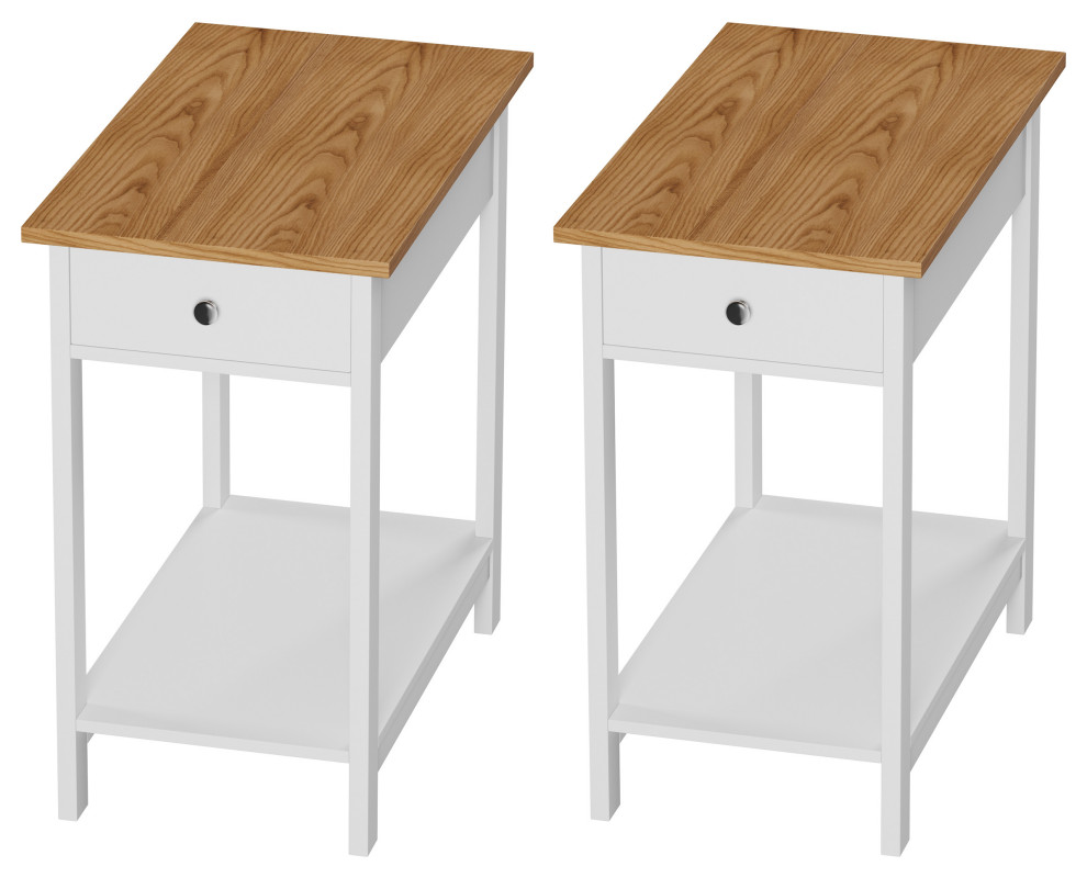 End Table, Drawer Transitional Side Tables And End Tables by