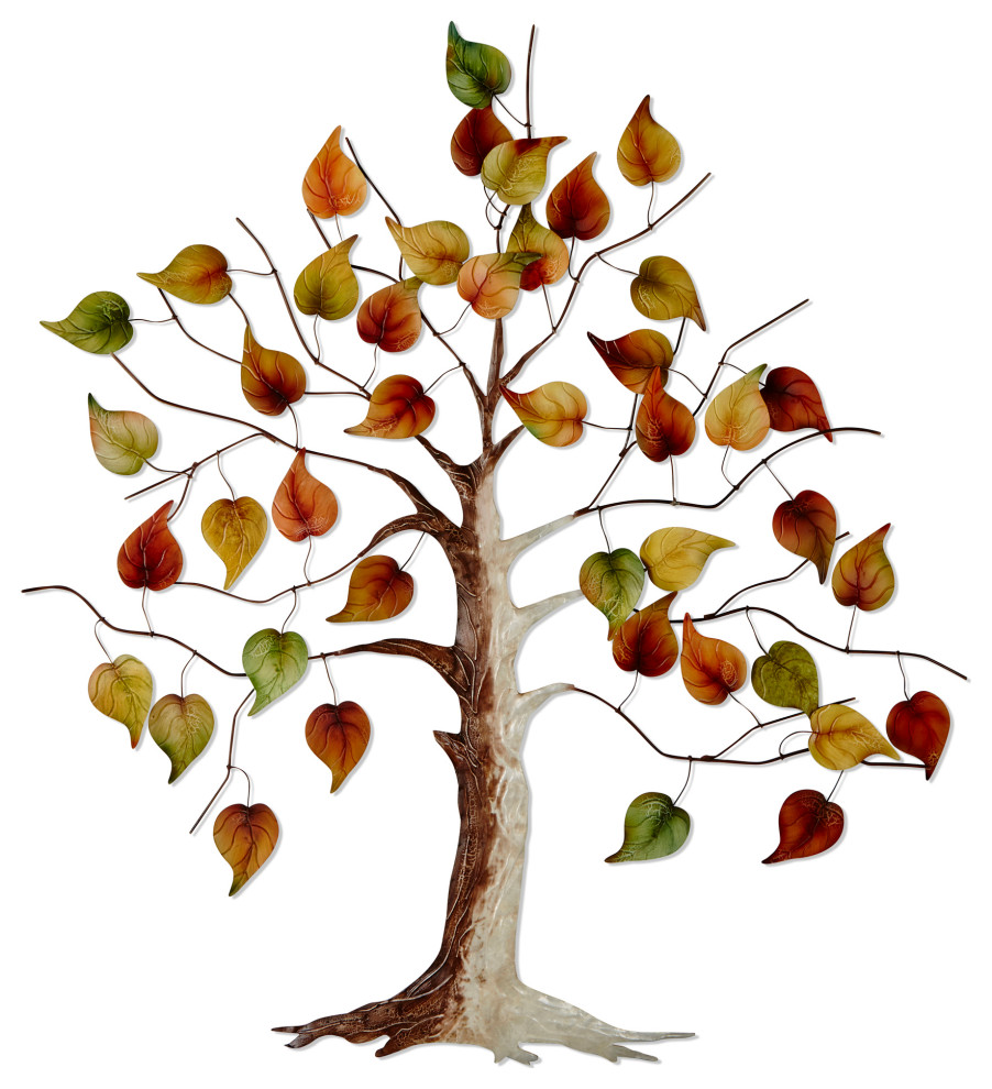 Tree Wall Decor Giant Copper Contemporary Metal Wall Art by