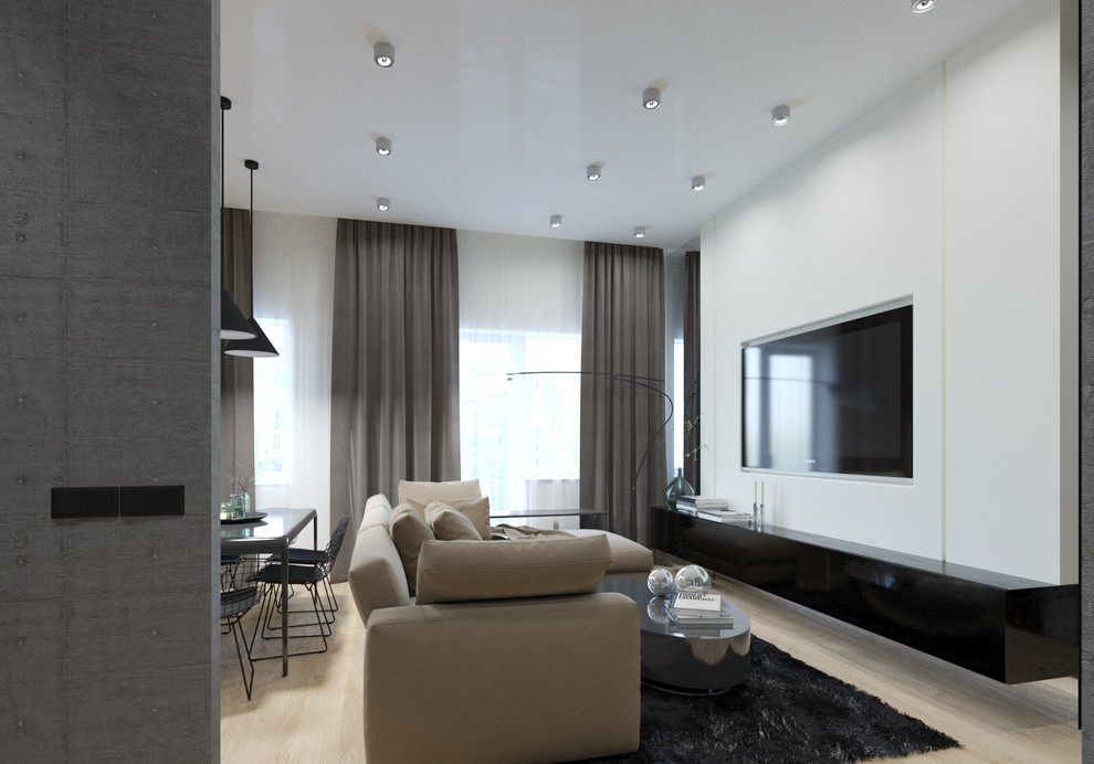 Квартира для молодой пары с бетонными стенами г. Томск