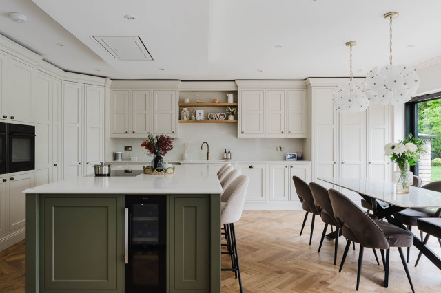 Belgravia Kitchen in Shell & Willow by Kitchens By Design traditional-kitchen