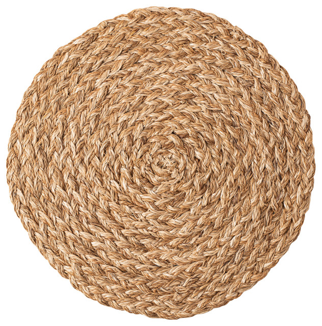 Woven Straw Placemat, Natural Multi Tropical Placemats by Juliska Houzz