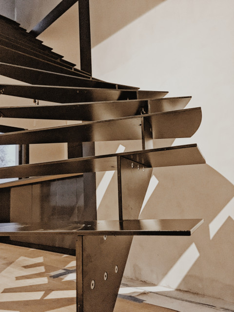 Escalier limon crémaillère - Modern - Staircase - Nantes - by Atelier ...