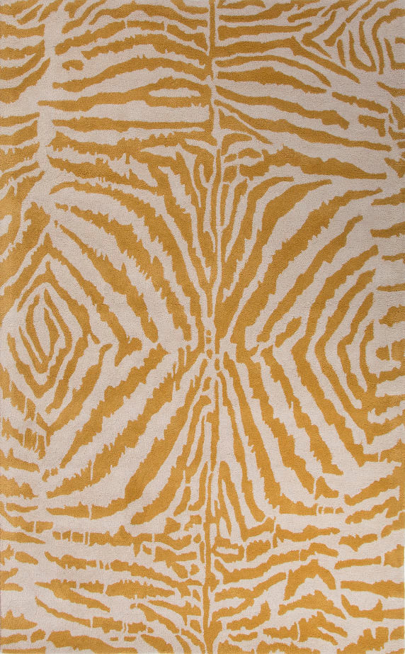 Jaipur Hand-Tufted Animal Print Pattern Wool Black/Ivory Area Rug (8 x 11)