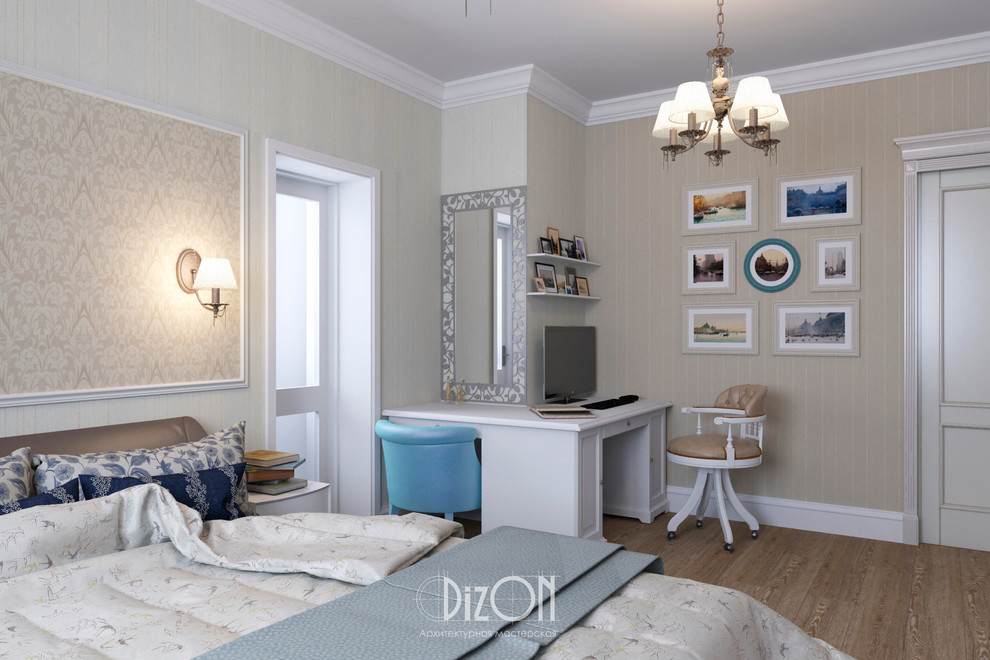 Квартира в классическом стиле,спальня