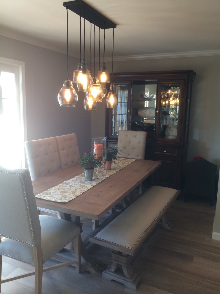 Transitional dining room photo in Orange County