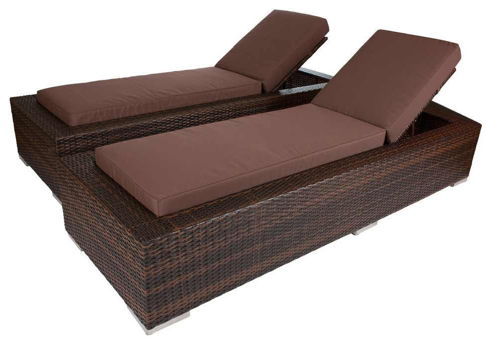 Ohana Chaise Lounge Set Tropical Outdoor Chaise Lounges by Ohana